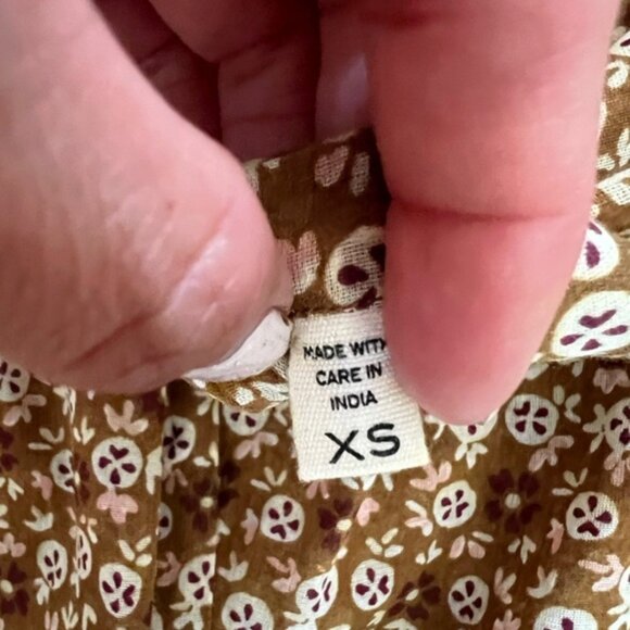 Jane Blouse - Golden Mesa Floral Printed Cotton - Picture 5 of 7